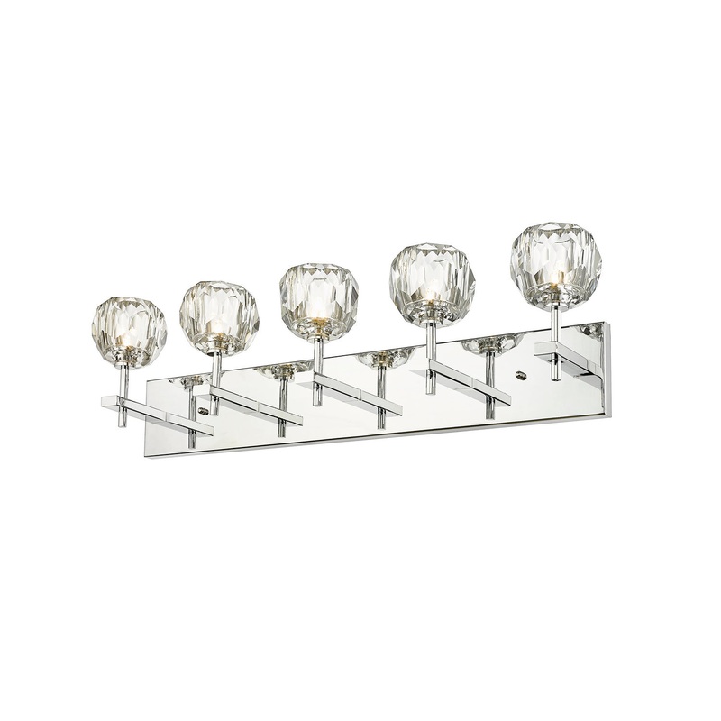Five Light Vanity in Chrome