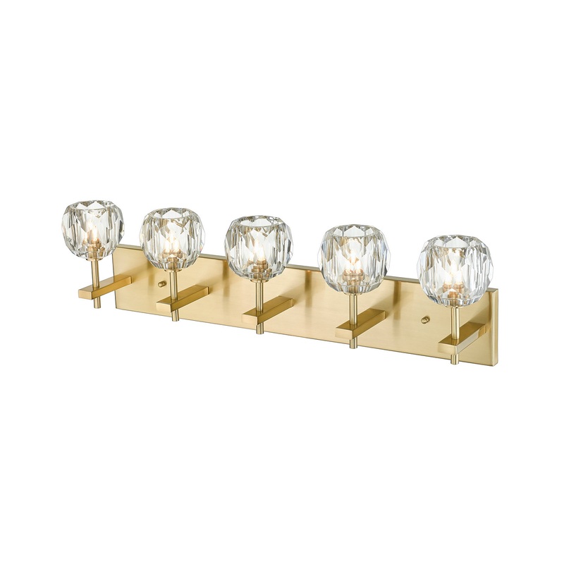 Five Light Vanity in Gold