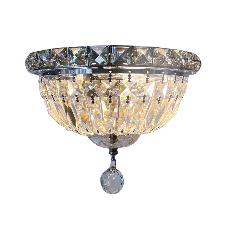 Four Light Flush Mount in Chrome