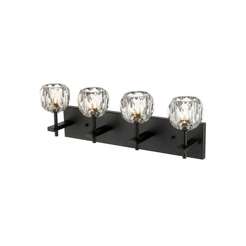 Four Light Vanity in Black