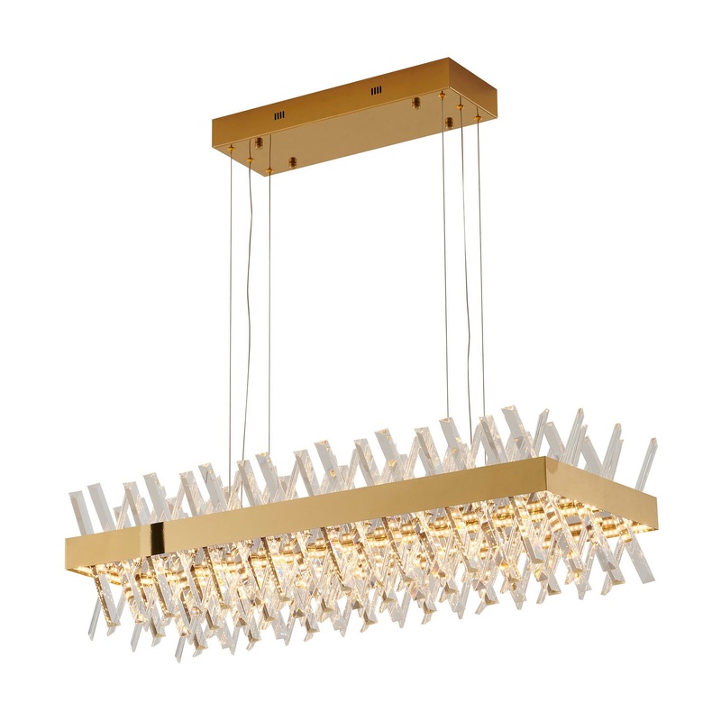 LED Chandelier in Gold