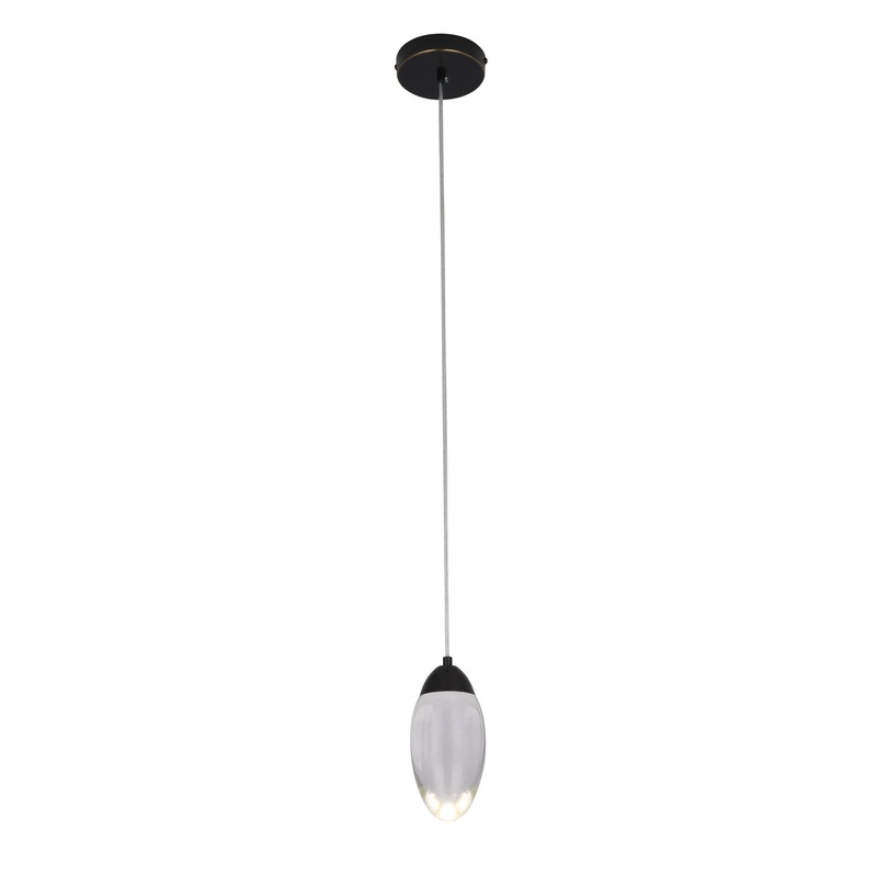 LED Pendant in Matte Black