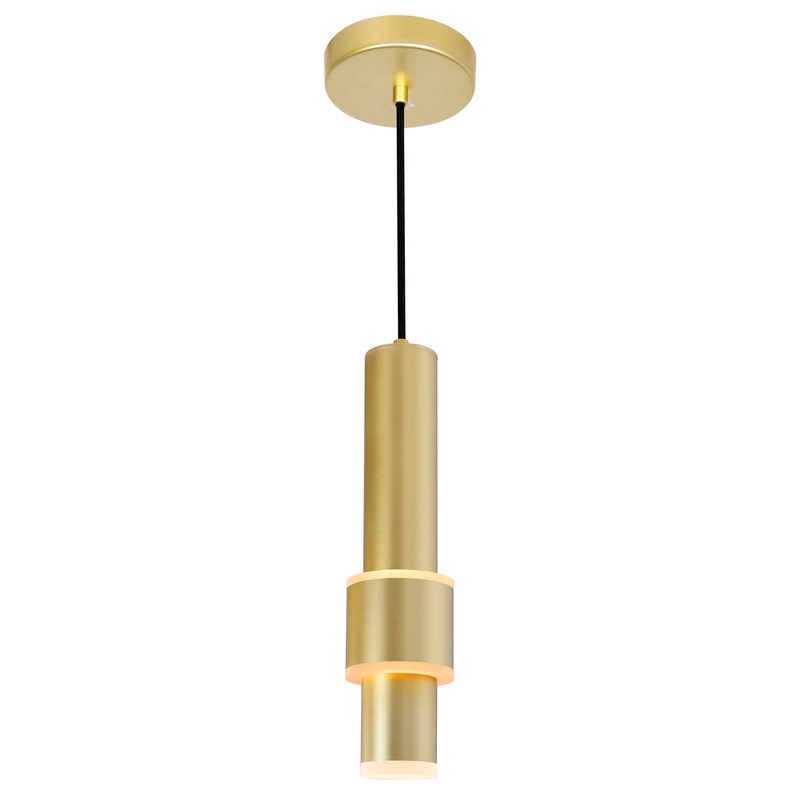 Lena LED Mini Pendant in Satin Gold
