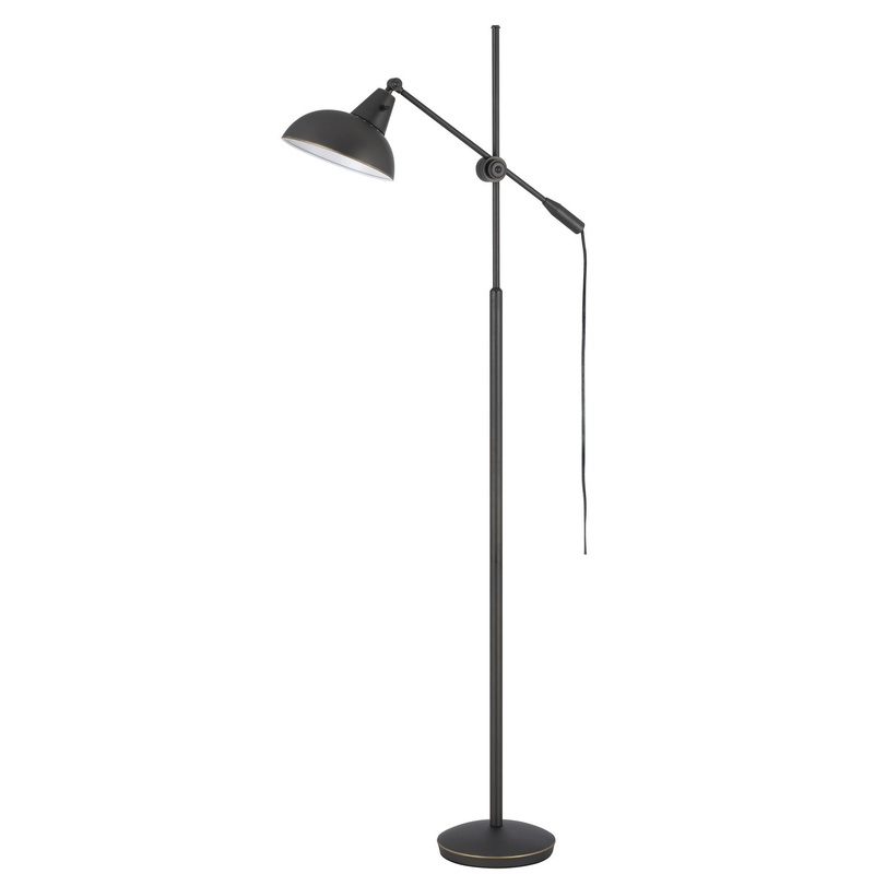 Metal One Light Floor Lamp in Oil Rubbed Bronze