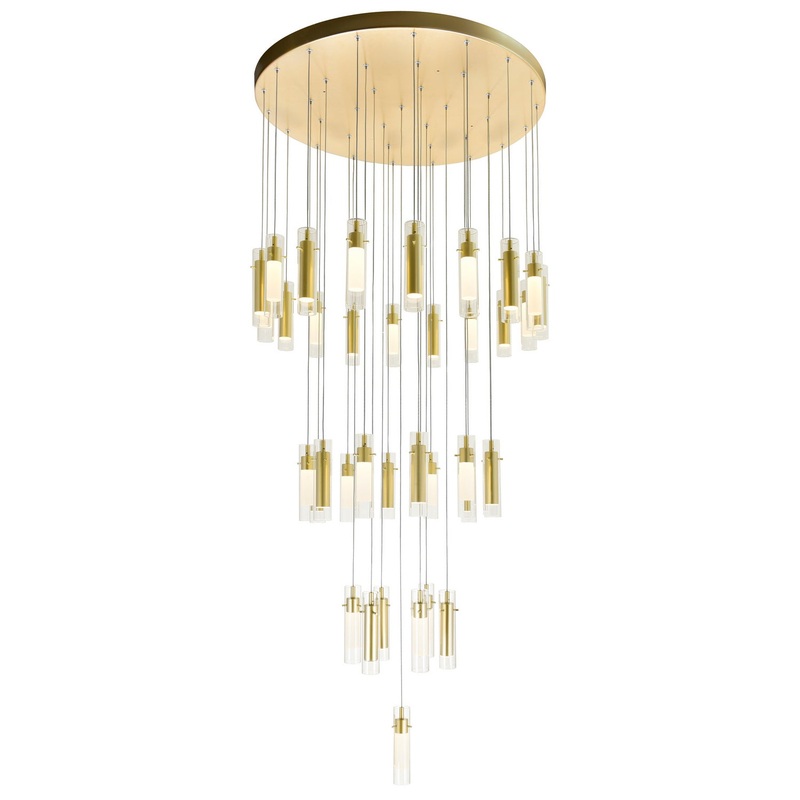 Olinda LED Chandelier in Satin Gold