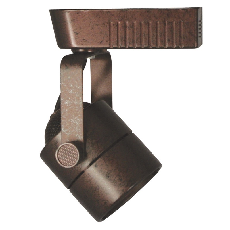 One Light Track Fixture in Rust