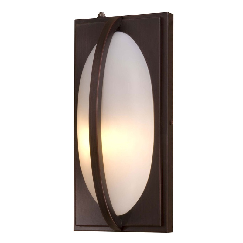 One Light Wall Mount in Oil Rubbed Bronze by Minka-Lavery from the Porto Luz collection.