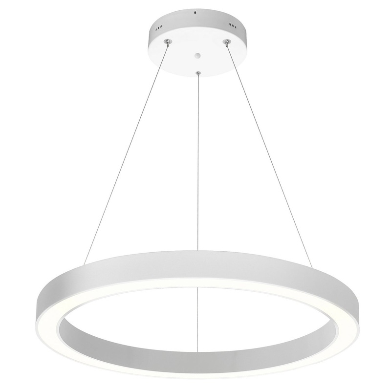 Ringer LED Chandelier in White