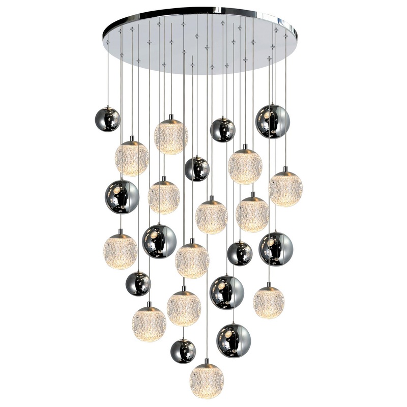 Siena LED Chandelier in Chrome