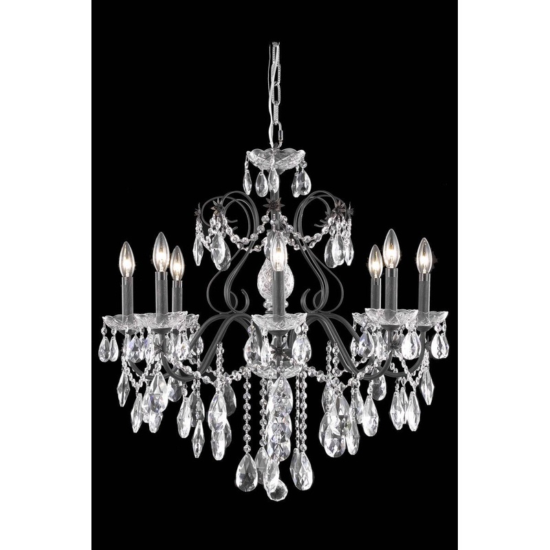 St. Francis Six Light Chandelier in Dark Bronze