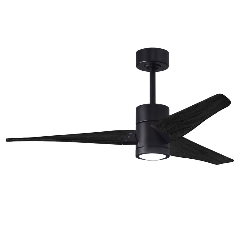 Super Janet 52``Ceiling Fan in Matte Black