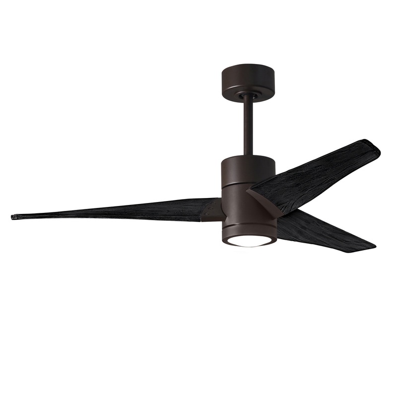 Super Janet 52``Ceiling Fan in Textured Bronze
