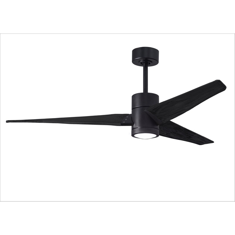 Super Janet 60``Ceiling Fan in Matte Black