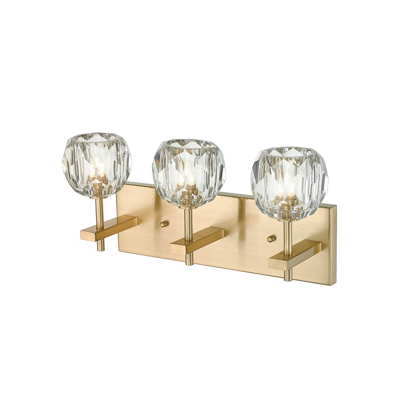 Three Light Vanity in Gold