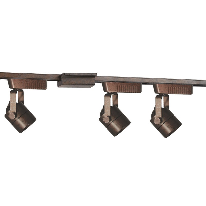 Track Lighting Kit Track Fixture in Rust