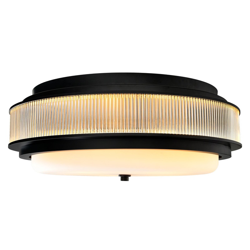 Valdivia Five Light Flush Mount in Black