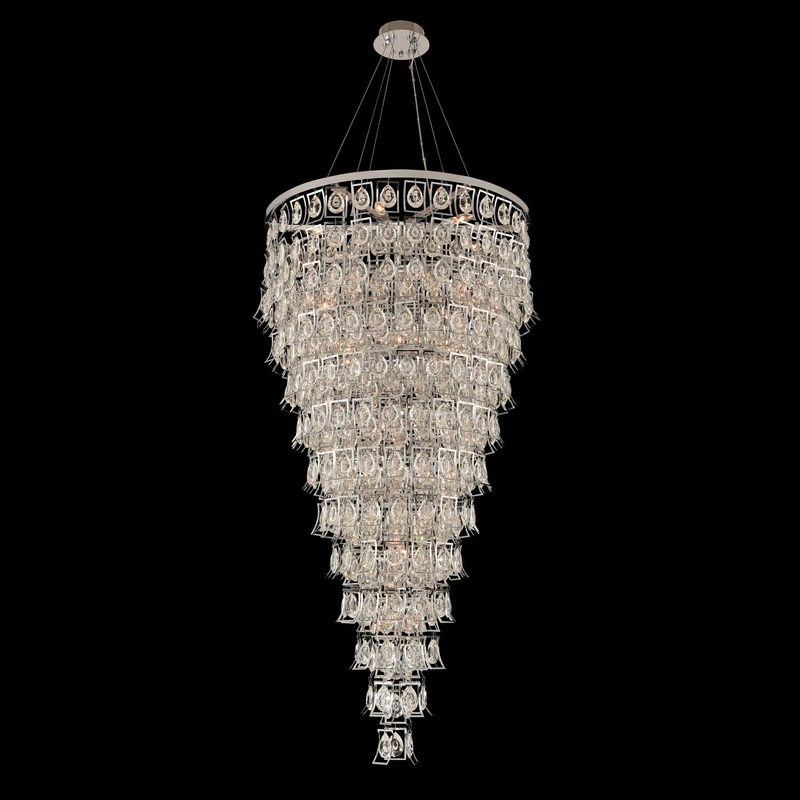 Carmella 28 Light Foyer Pendant in Chrome