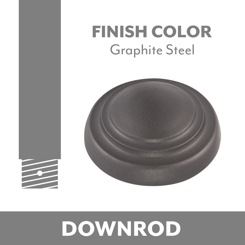 Ceiling Fan Downrod Coupler in Graphite Steel