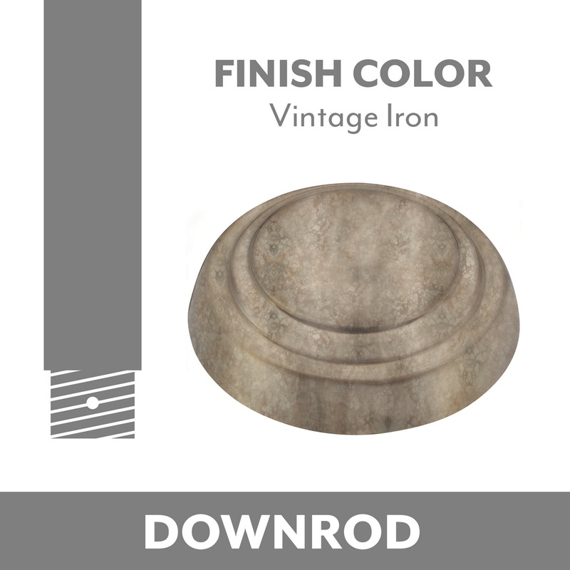 Ceiling Fan Downrod Coupler in Vintage Iron