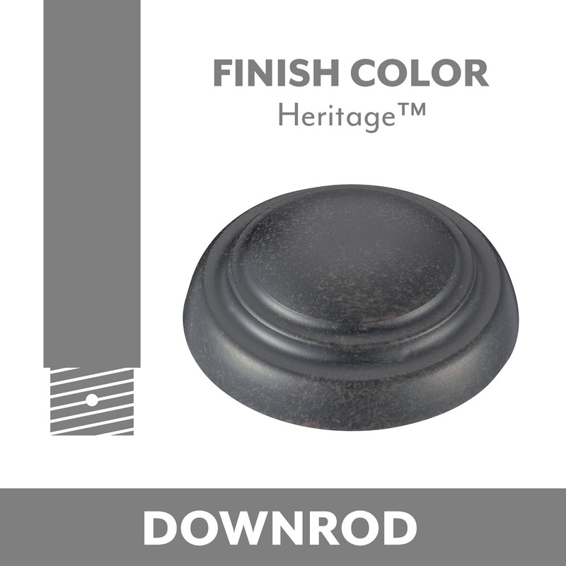 Ceiling Fan Downrod in Heritage