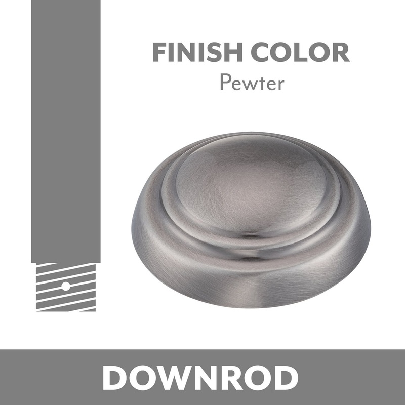 Ceiling Fan Downrod in Pewter