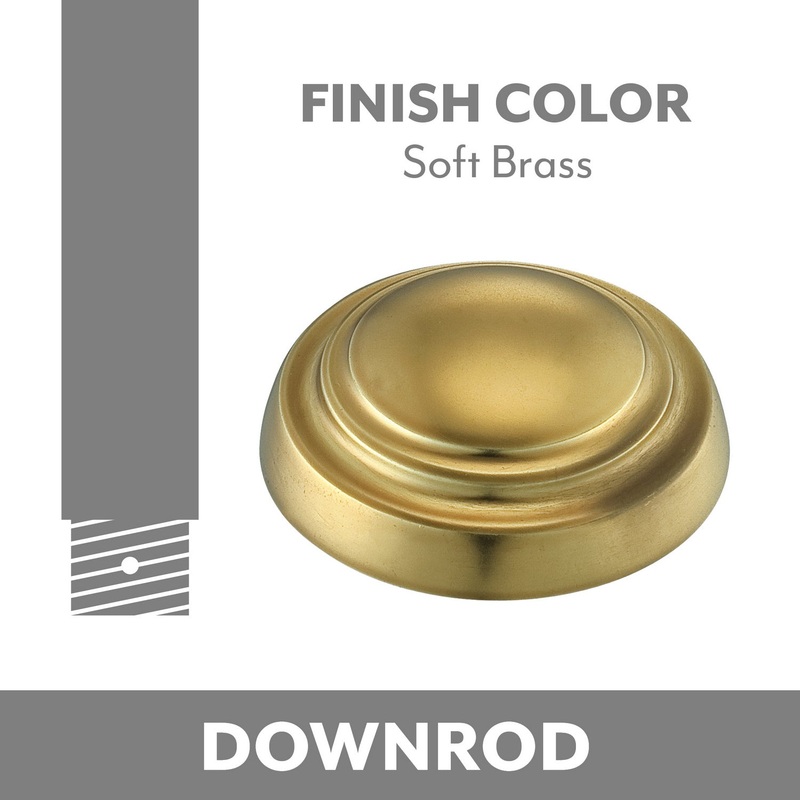 Downrod Coupler in Soft Brass