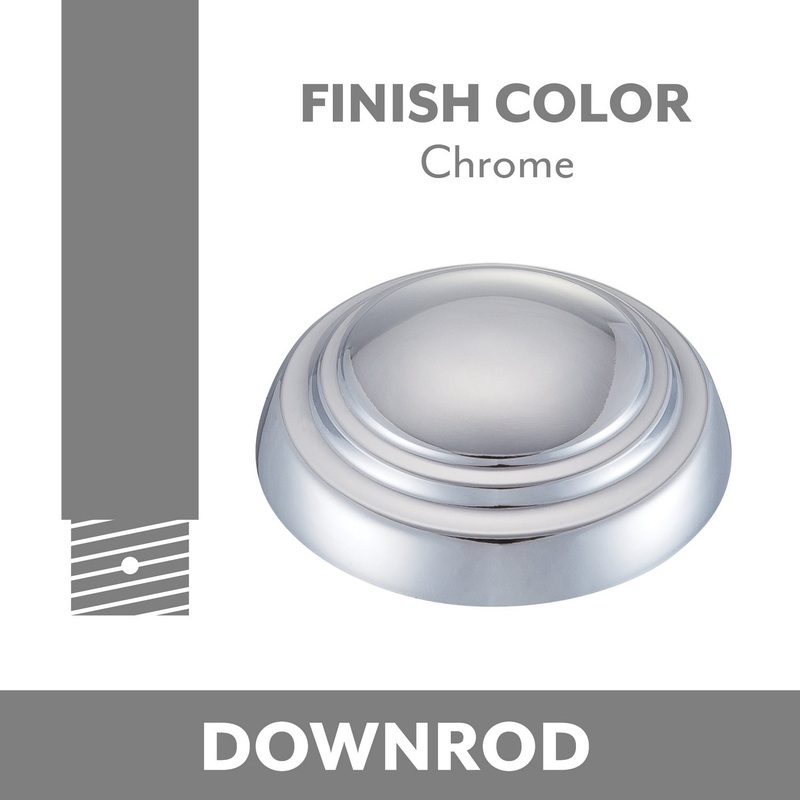 Minka Aire Ceiling Fan Downrod in Chrome