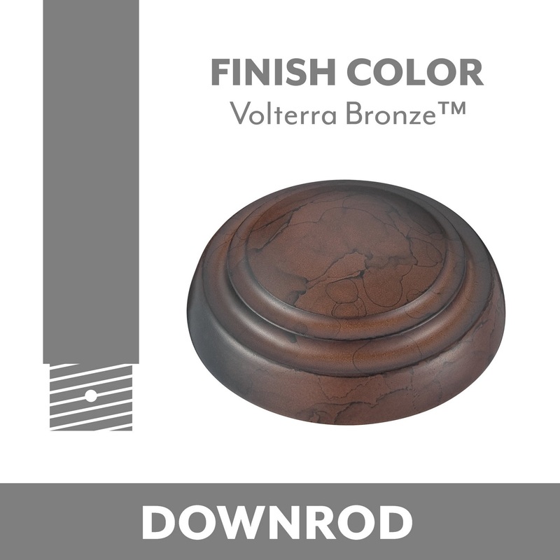 Minka Aire Ceiling Fan Downrod in Volterra Bronze