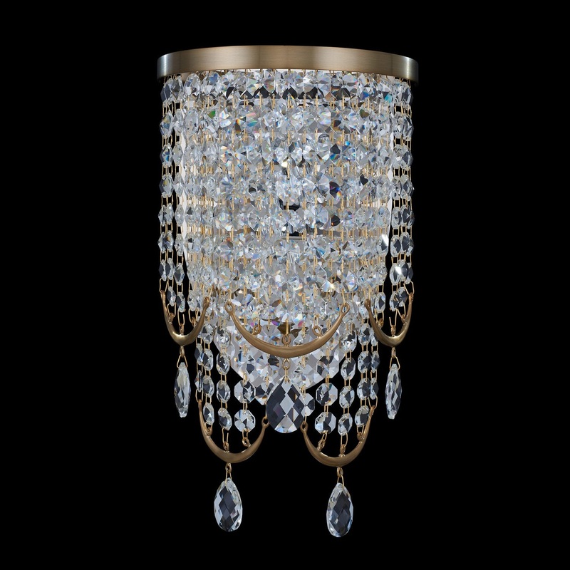Vezzo Two Light Wall Sconce in Winter Brass