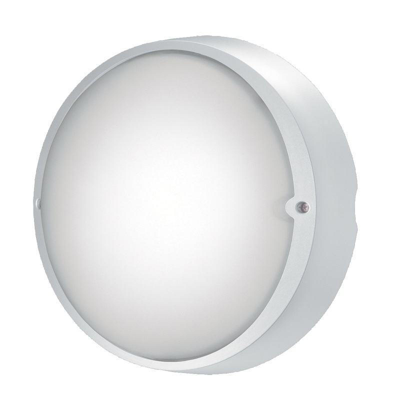 Airy Round One Light Wall Sconce in White
