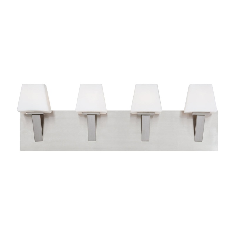 Anglo Four Light Bathbar in Satin Nickel