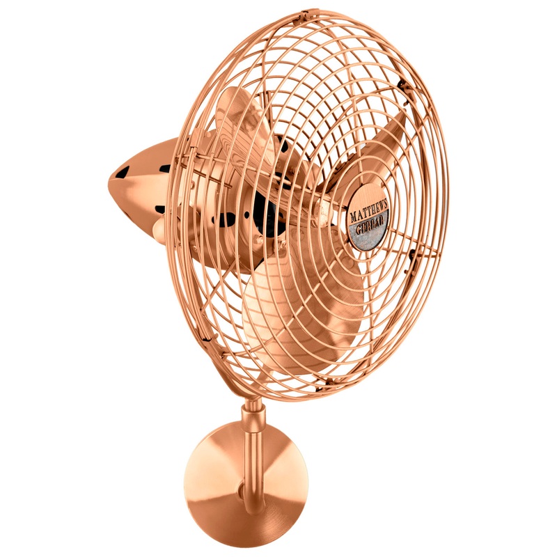 Bruna Parede 19``Wall Fan in Brushed Copper