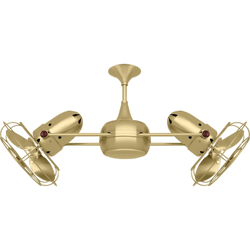 Duplo-Dinamico 36``Ceiling Fan in Brushed Brass