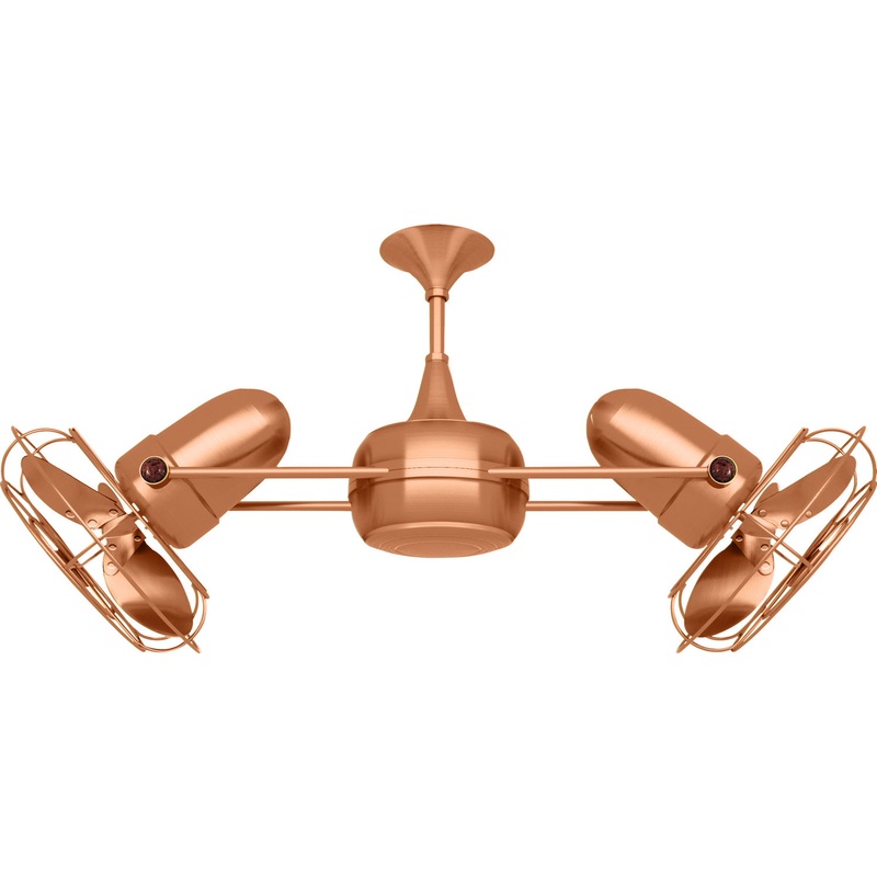 Duplo-Dinamico 36``Ceiling Fan in Brushed Copper