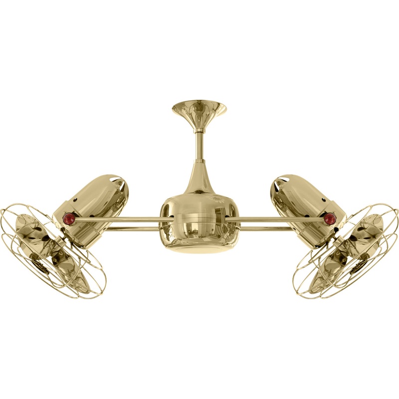 Duplo-Dinamico 36``Ceiling Fan in Polished Brass