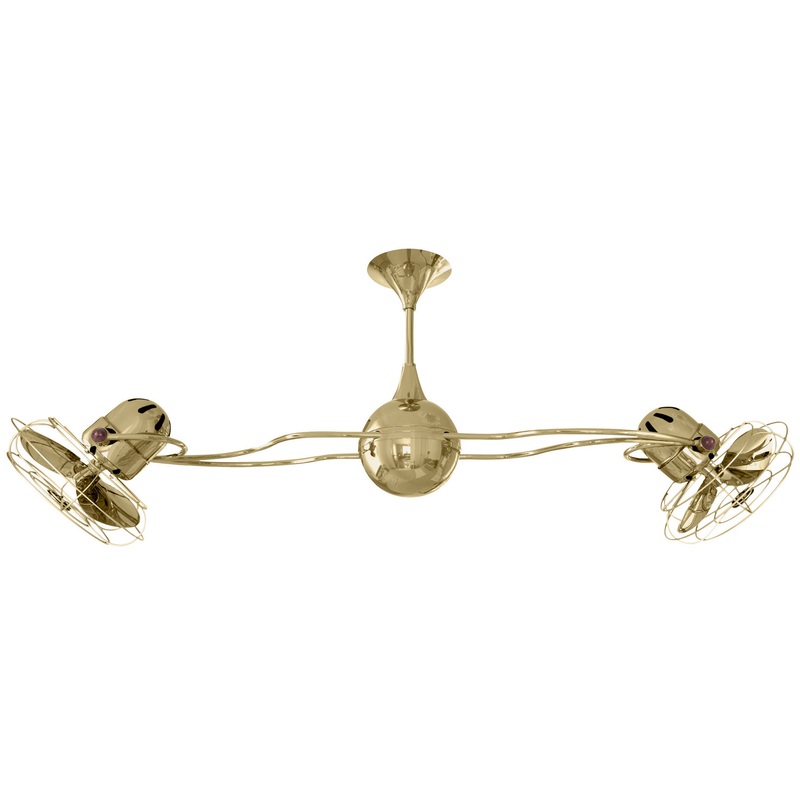 Italo Ventania 53``Ceiling Fan in Polished Brass