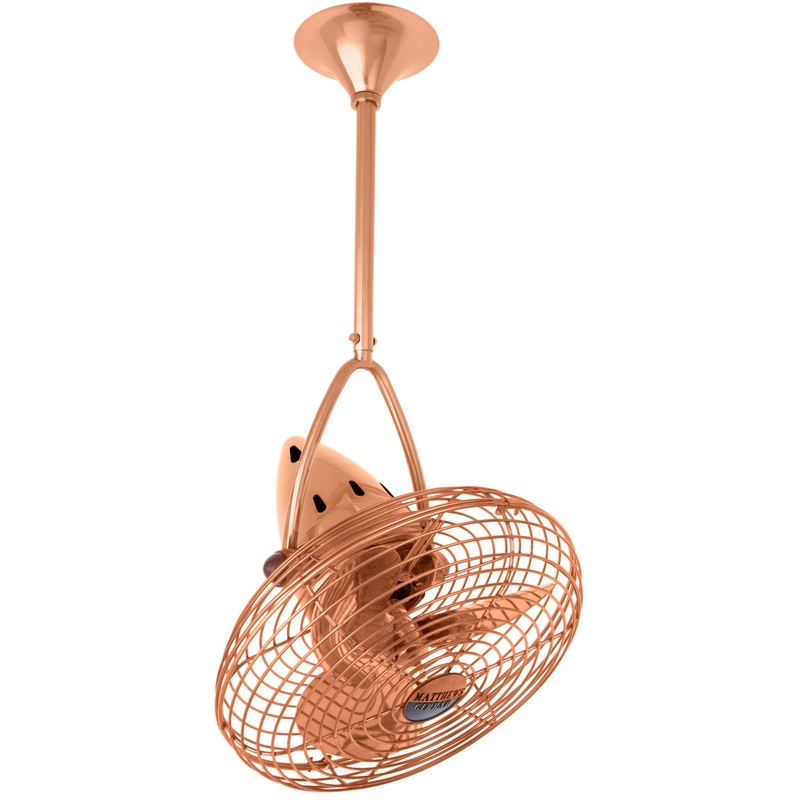 Jarold Direcional 16``Ceiling Fan in Brushed Copper
