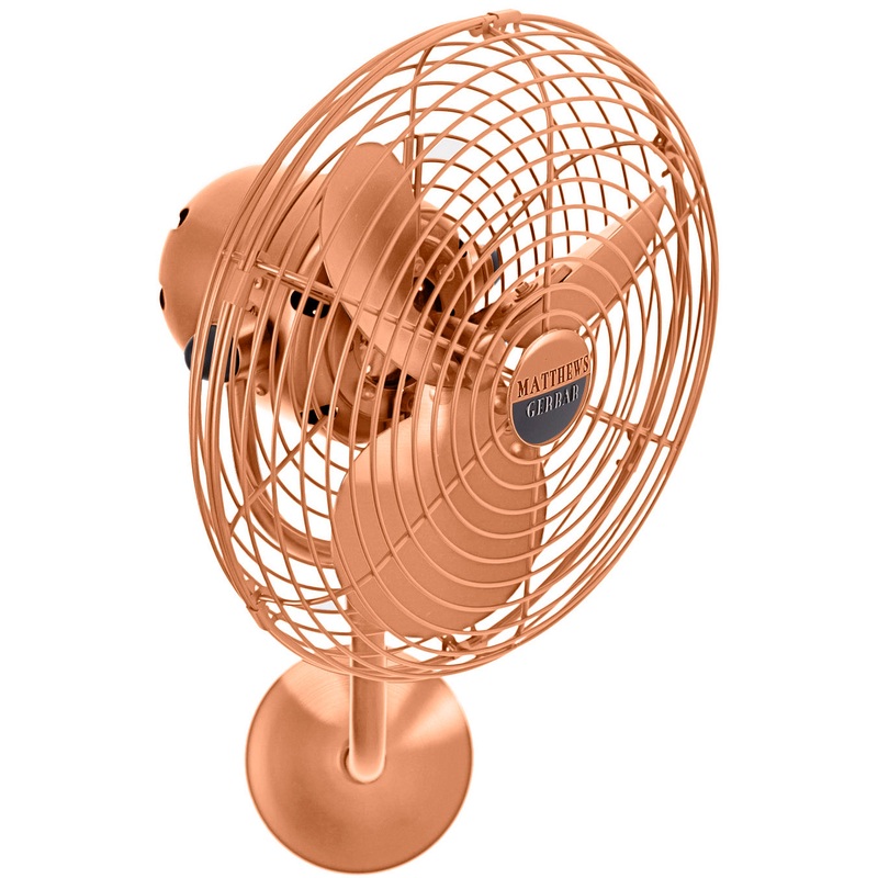 Michelle Parede 19``Wall Fan in Brushed Copper