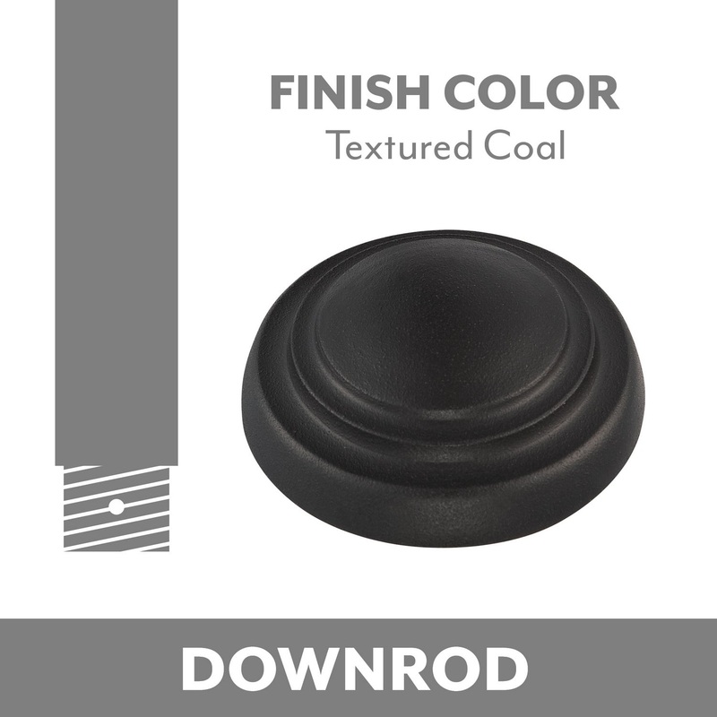 Minka Aire Ceiling Fan Downrod in Textured Coal