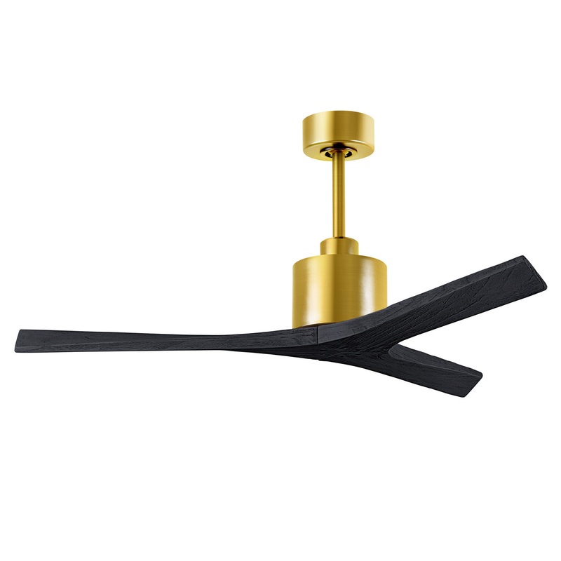 Mollywood 52``Ceiling Fan in Brushed Brass