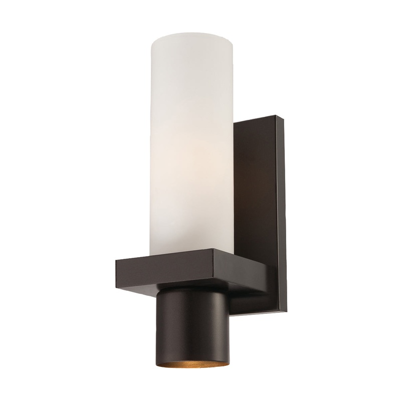 Pillar One Light Wall Sconce in Oil Rubbed Bronze