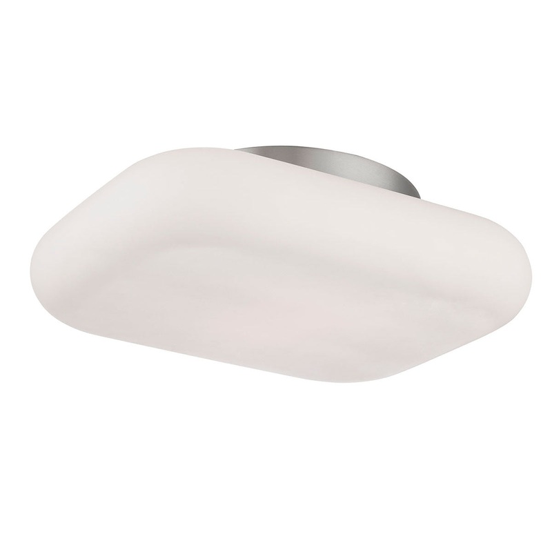 Alma LED Flush Mount in Satin Nickel