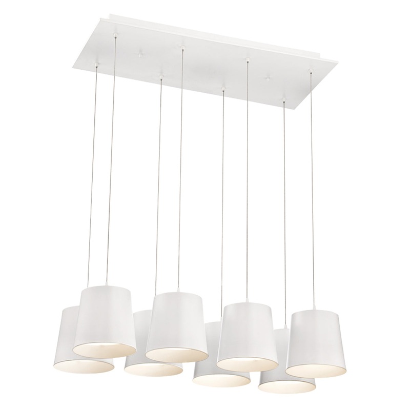 Borto LED Chandelier in White