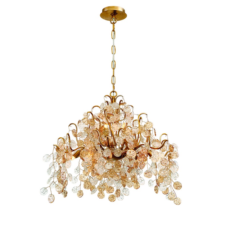 Campobasso 11 Light Chandelier in Antique Gold