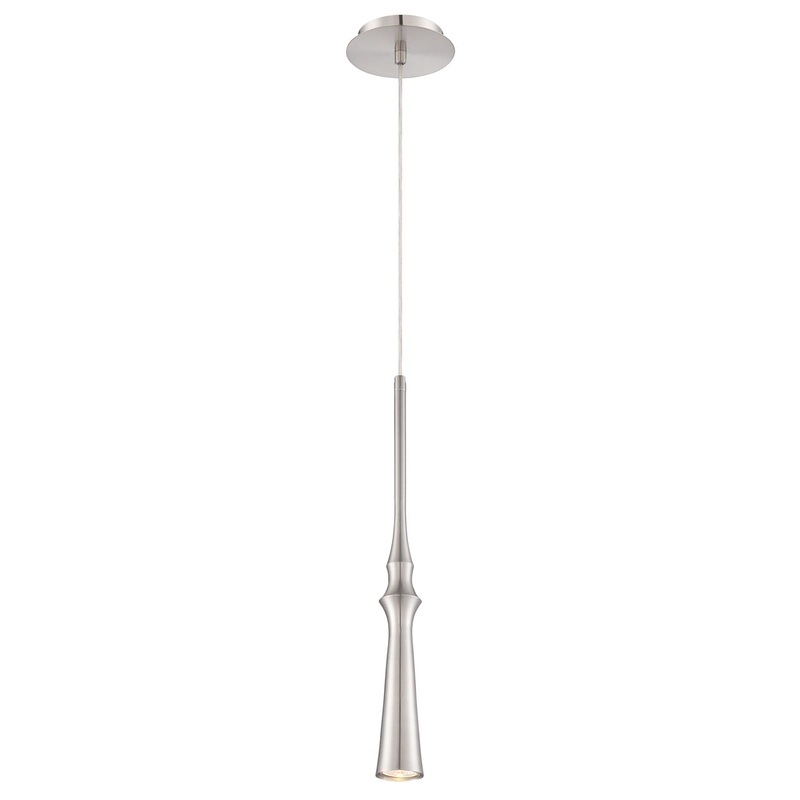 Cani One Light Pendant in Satin Nickel