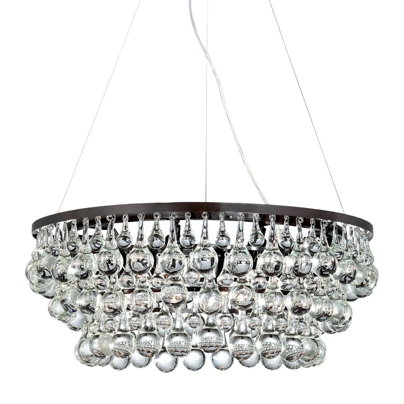Canto Eight Light Chandelier in Oil Rubbed Bronze