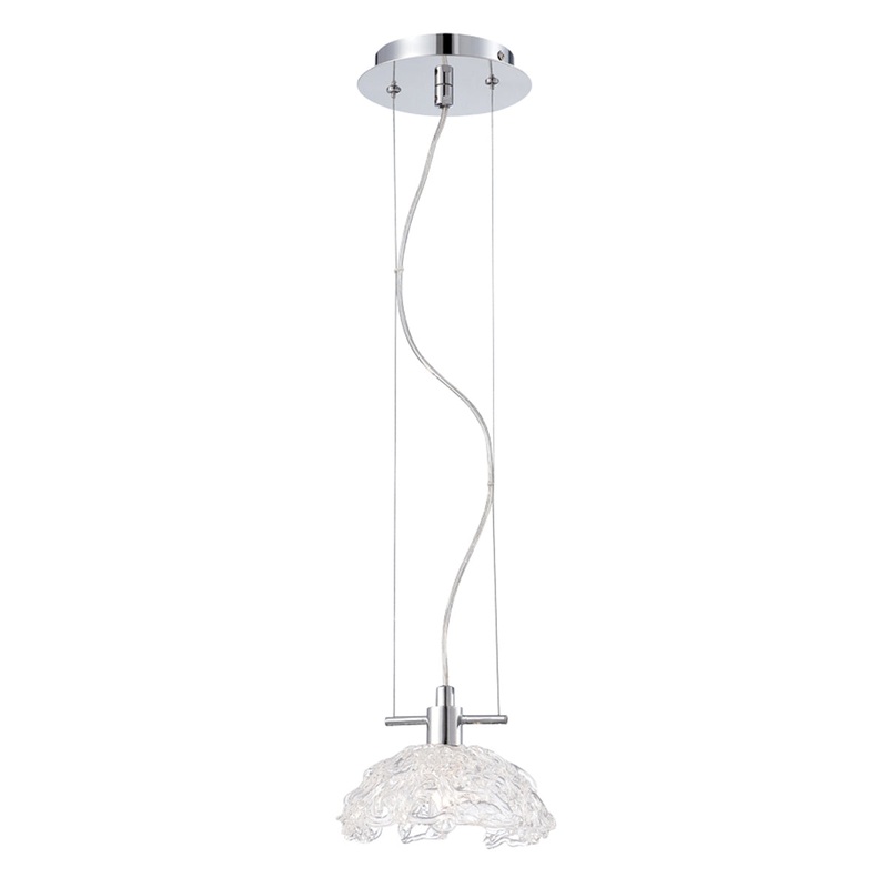 Caramico One Light Pendant in Chrome