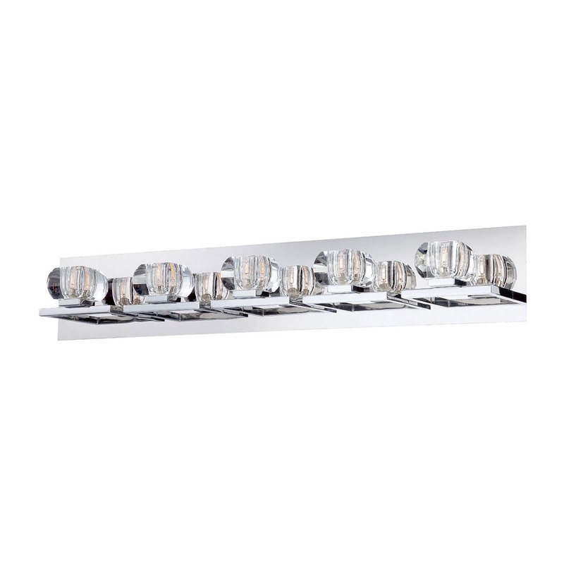 Casa Five Light Bathbar in Chrome