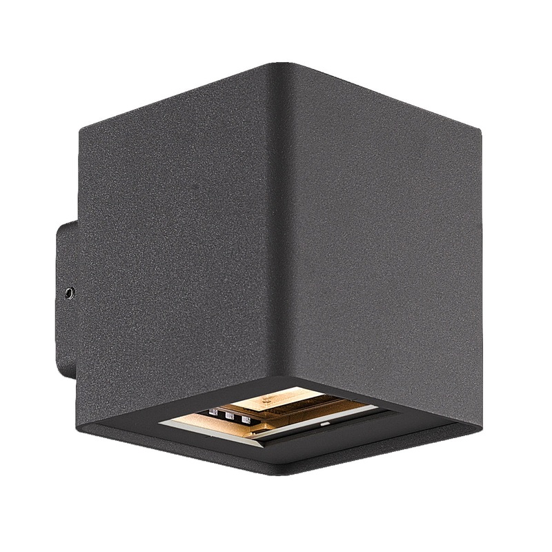 Crest LED Outdoor Wall Mount in Graphite Grey