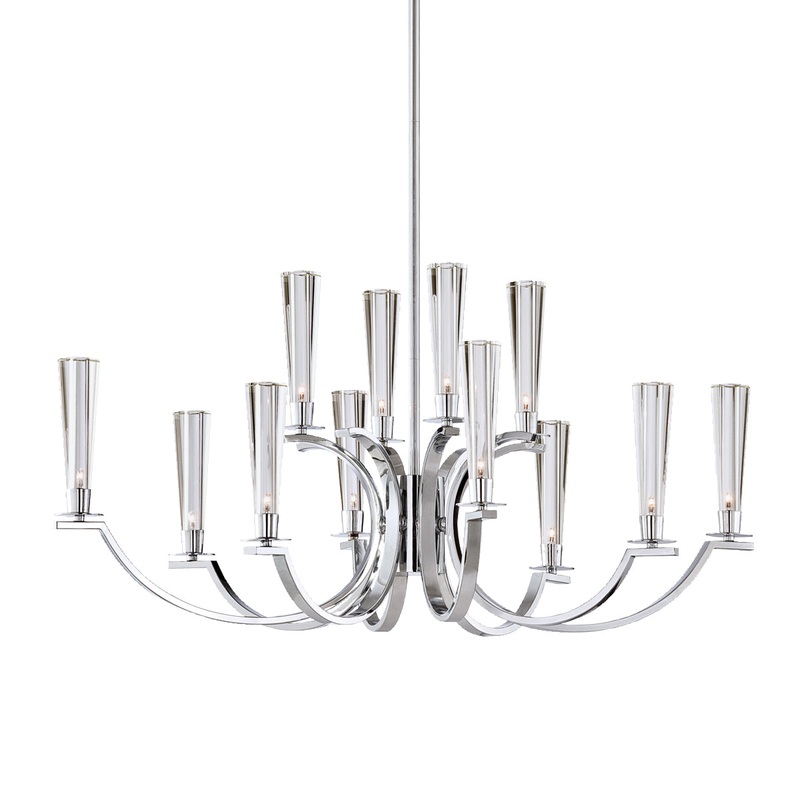 Cromo 12 Light Chandelier in Polished Chrome